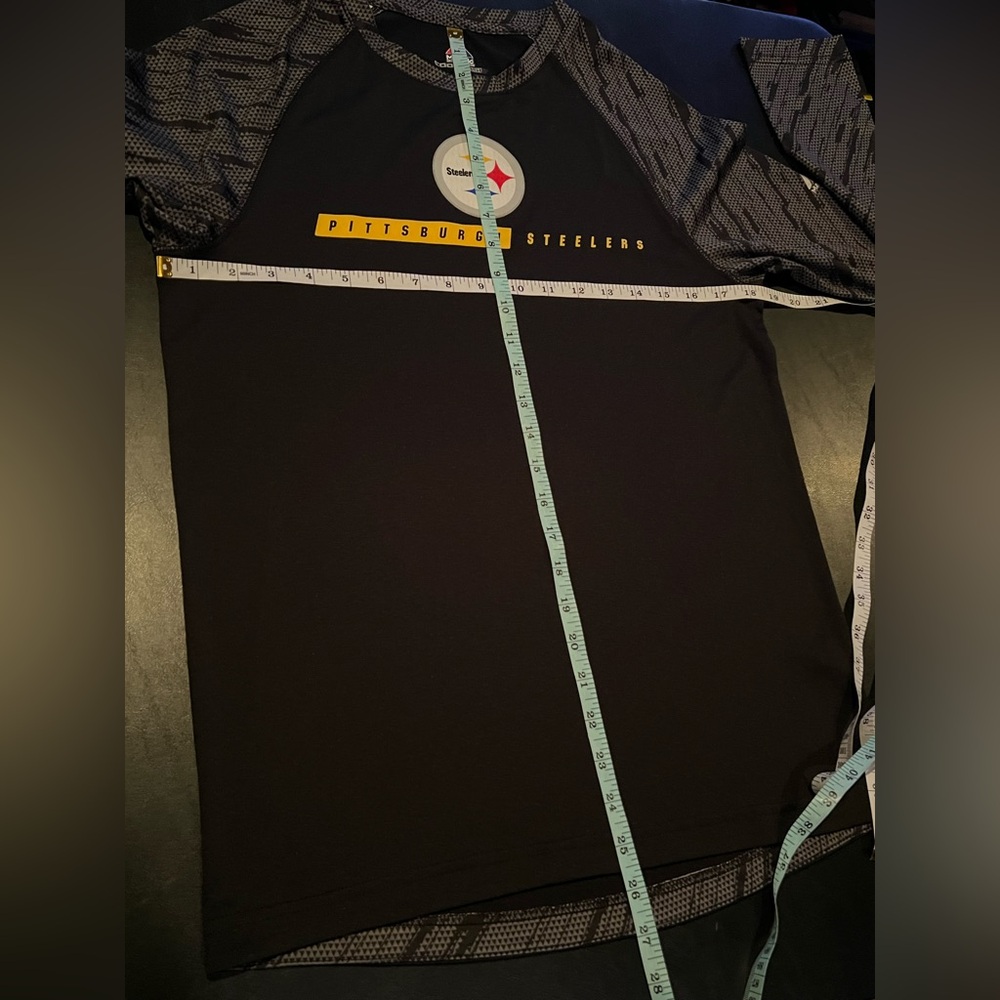 Pittsburgh Steelers Football Black Majestic Cool Base Long Sleeve Shirt - Picture 5 of 7